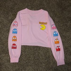 Crop top pac-man tee